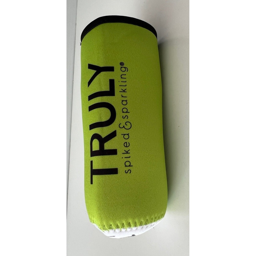Truly Hard Seltzer Neon Green Slim Can Koozie NEW
